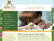 Tablet Screenshot of greenroadpediatrics.net